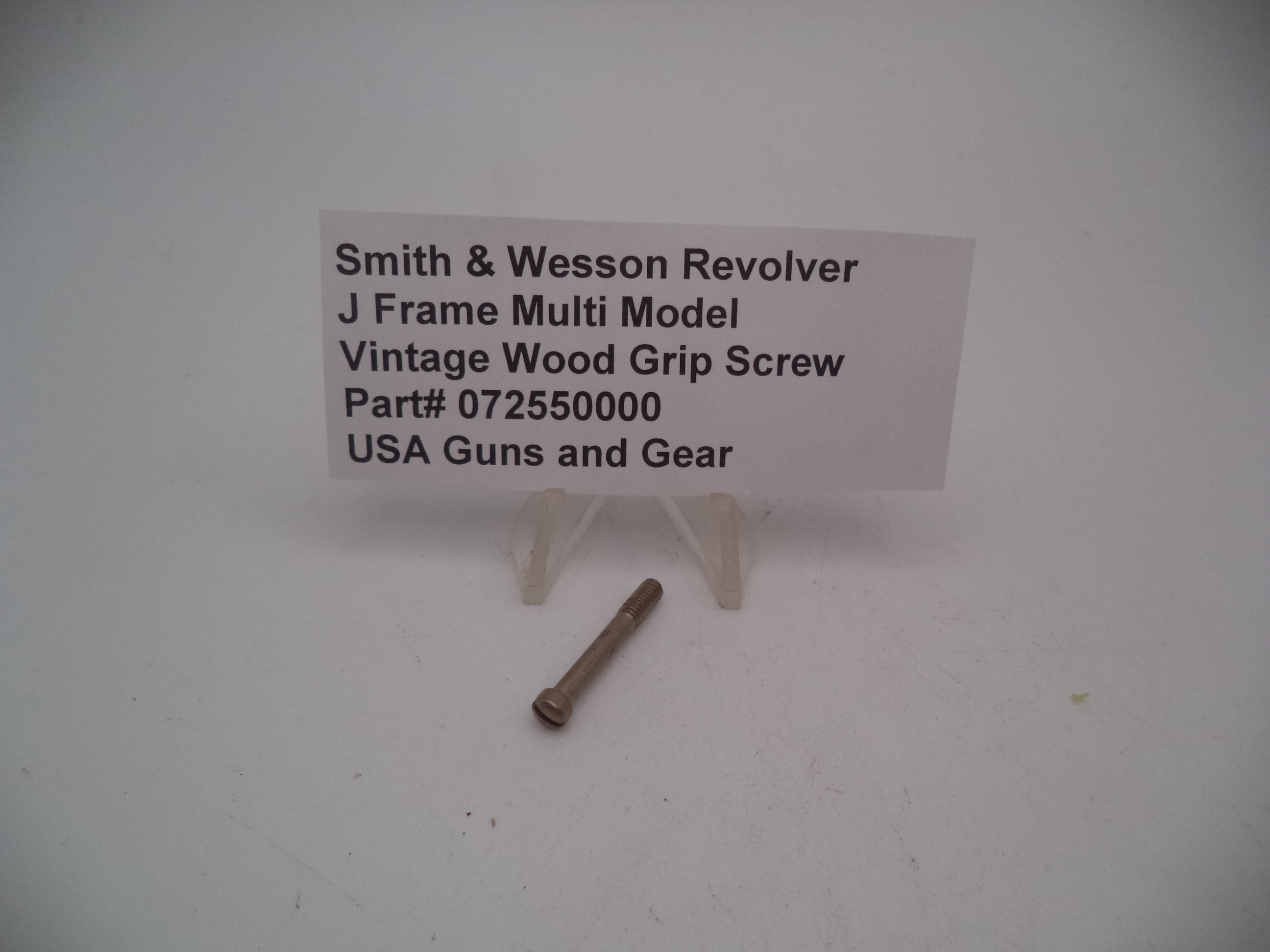 Smith & Wesson J Frame Wood Grip Screw - Round & Square Butt - Factory New Part 072550000