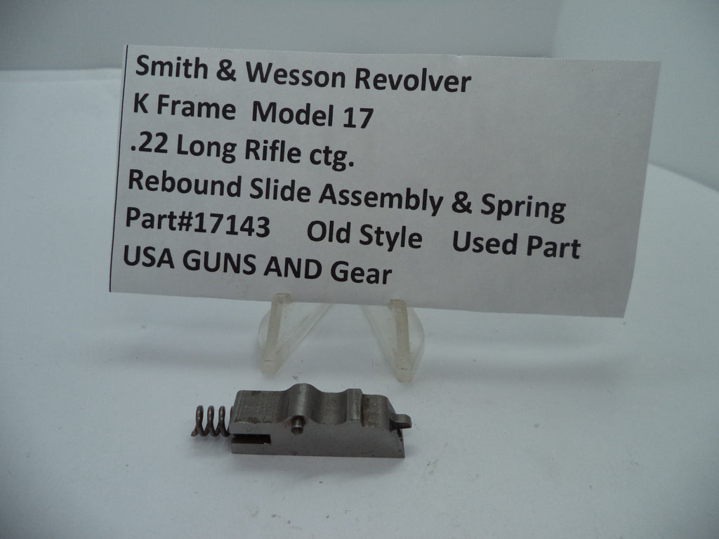 Smith & Wesson K Frame Rebound Slide & Spring - Used OEM Part - .22 LR - 17143