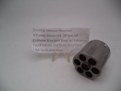 S&W K Frame Revolver Cylinder Assembly Model 64 Used .38 Special