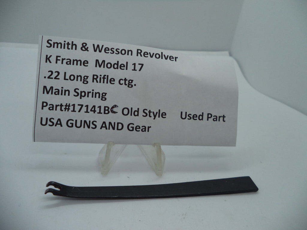 Smith & Wesson K Frame Main Spring - Used OEM Part - .22 LR - Model 17 - 17141BC