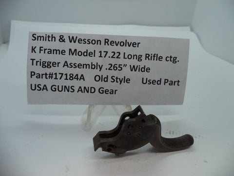 17184A Smith & Wesson K Model 17 .265" Trigger Assembly .22 Long Rifle ctg.