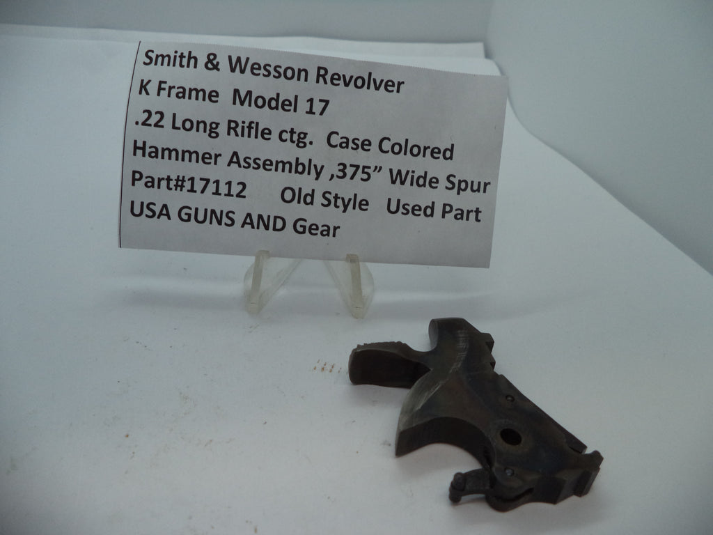 Smith & Wesson K Frame Model 17 Hammer .375" Wide Spur Case Colored .22 LR - 17112