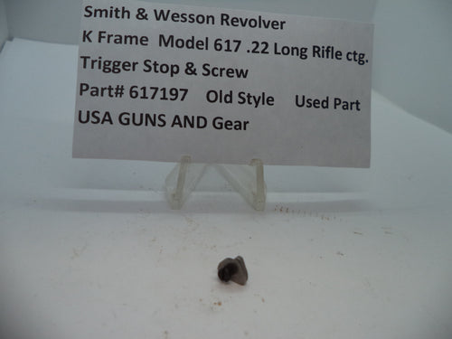 617197 S&W K Model 617 Trigger Stop & Screw  .22 Long Rifle ctg. Used