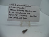 173F S&W K Model 617 Strain Screw Square Butt .22 Long Rifle ctg. Used