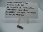 173F S&W K Model 617 Strain Screw Square Butt .22 Long Rifle ctg. Used