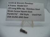 173F S&W K Model 617 Strain Screw Square Butt .22 Long Rifle ctg. Used