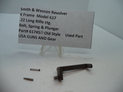 61745B Smith & Wesson K Model 617 Bolt, Spring & Plunger .22 Long Rifle ctg.
