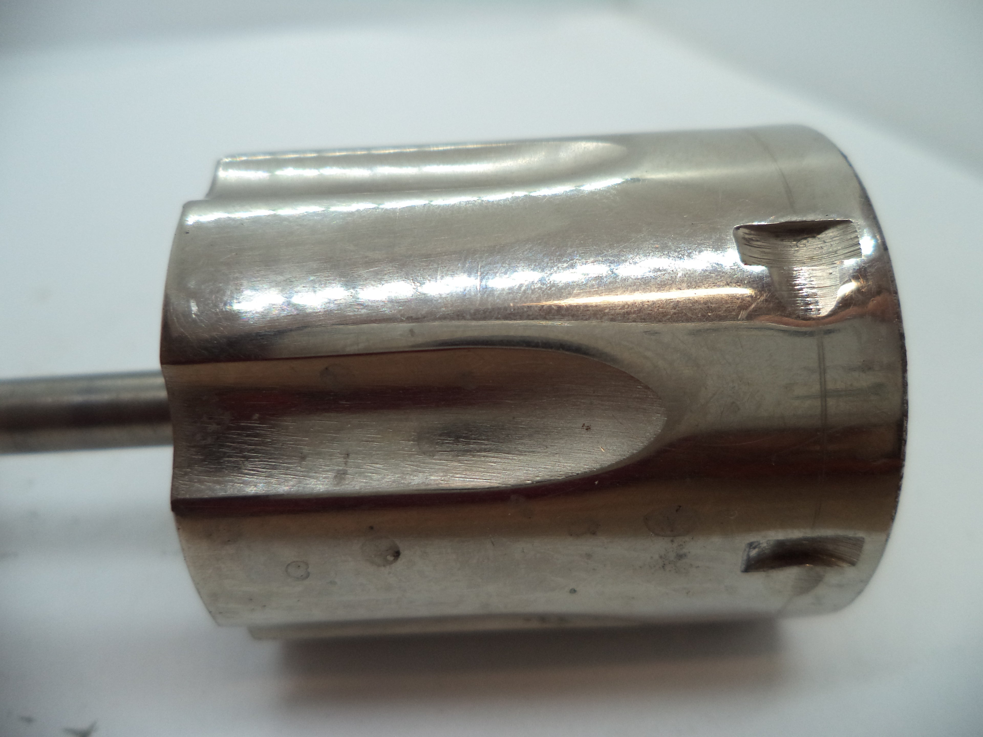 S&W K Frame Model 19 Cylinder Non-Recessed w/Yoke Nickel .357 Magnum 1977C