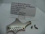 19153 Smith & Wesson K Frame Model 19 Used Nickel Side Plate & Screws .357 Magnum