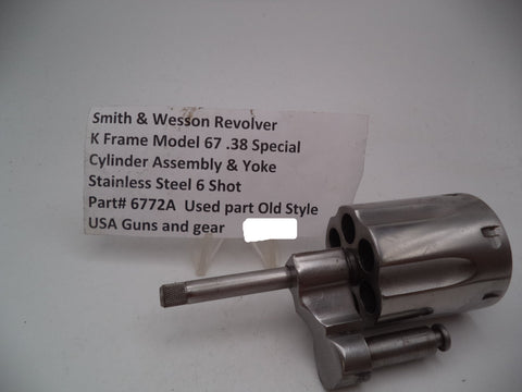 6772A S&W K Frame Revolver Cylinder Model 67 . Used .38 Special