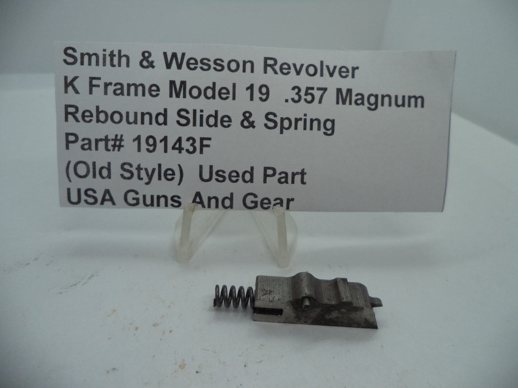 Smith & Wesson K Frame Rebound Slide & Spring - Used OEM Part - .357 Magnum - Model 19 - 19143G