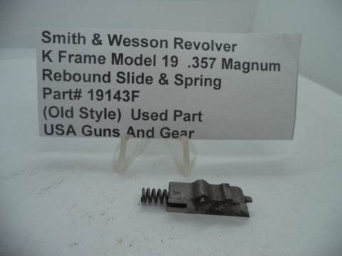 19143F Smith & Wesson K Frame Model 19 .357 Magnum Rebound Slide and Spring