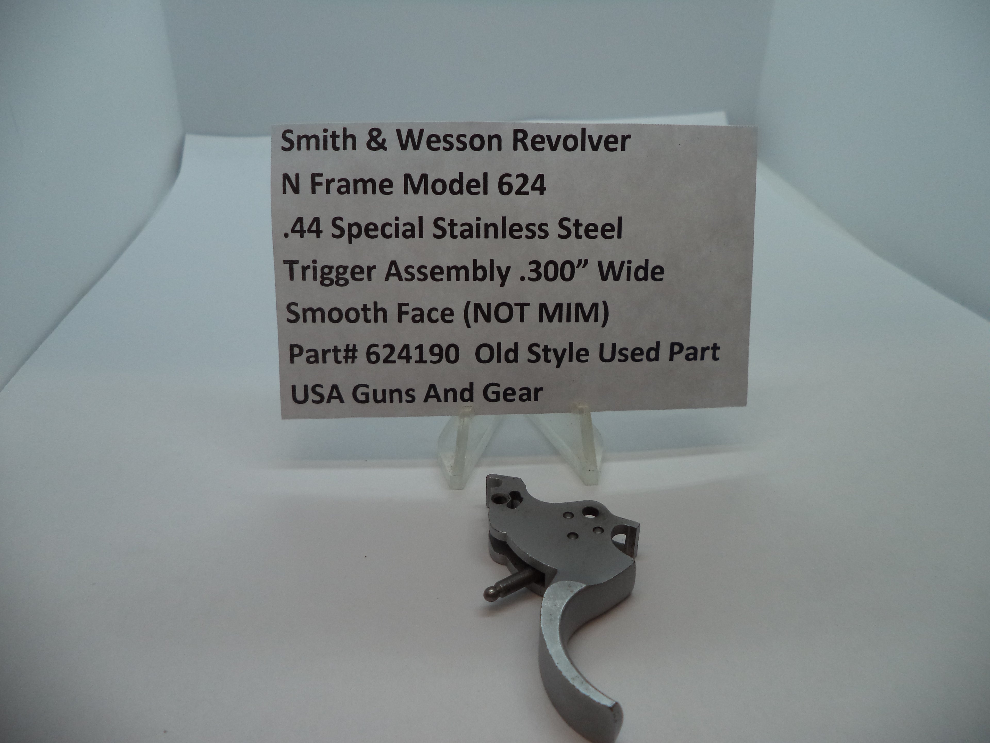 624190 S&W N Frame Model 624 Trigger .300" Wide Smooth Face .44 Special
