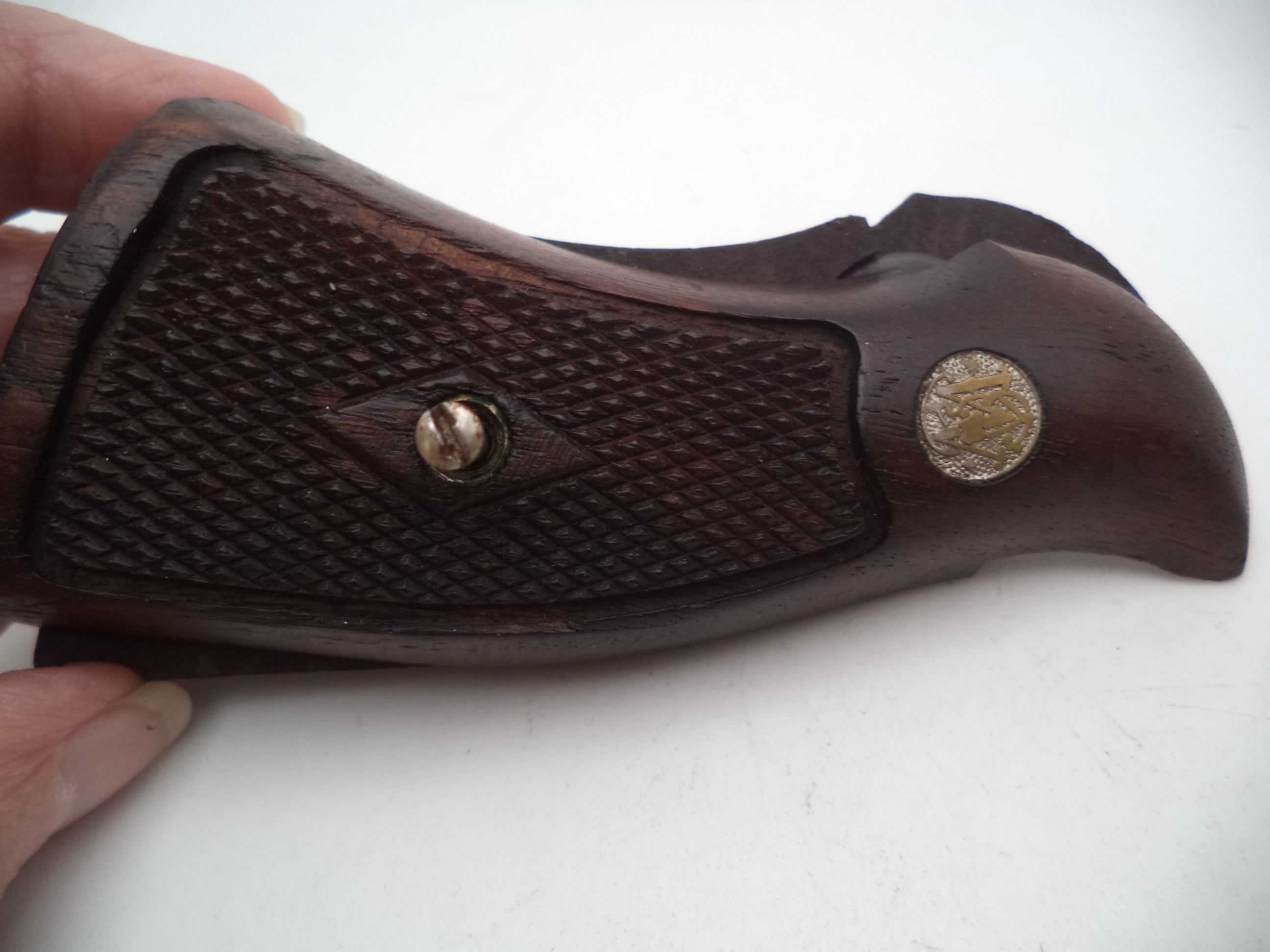 Smith & Wesson K & L Frame Vintage Wood Grips - Square Butt Only - Used OEM Part WG6