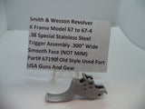 67190A S&W K Model 67 to 67-4 Trigger Stainless Steel .300" Wide .38 Special