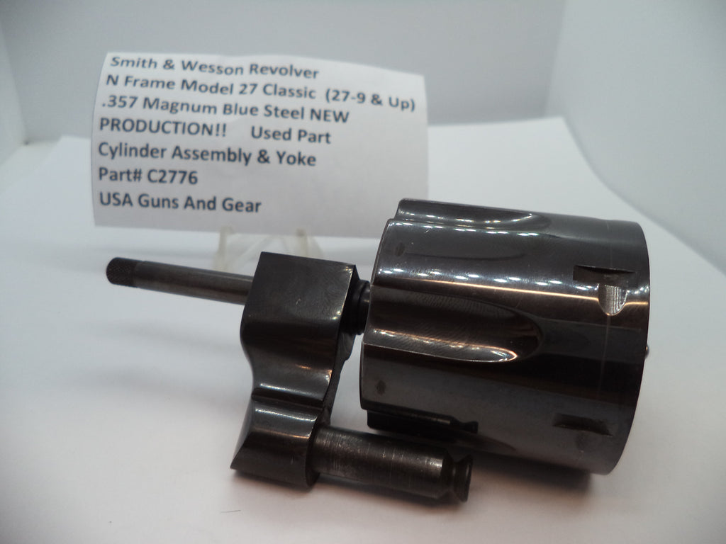 Smith & Wesson Model 27 Classic Cylinder Assembly & Yoke - .357 Magnum Blue Steel (27-9 & Up) - Factory OEM Part C2776