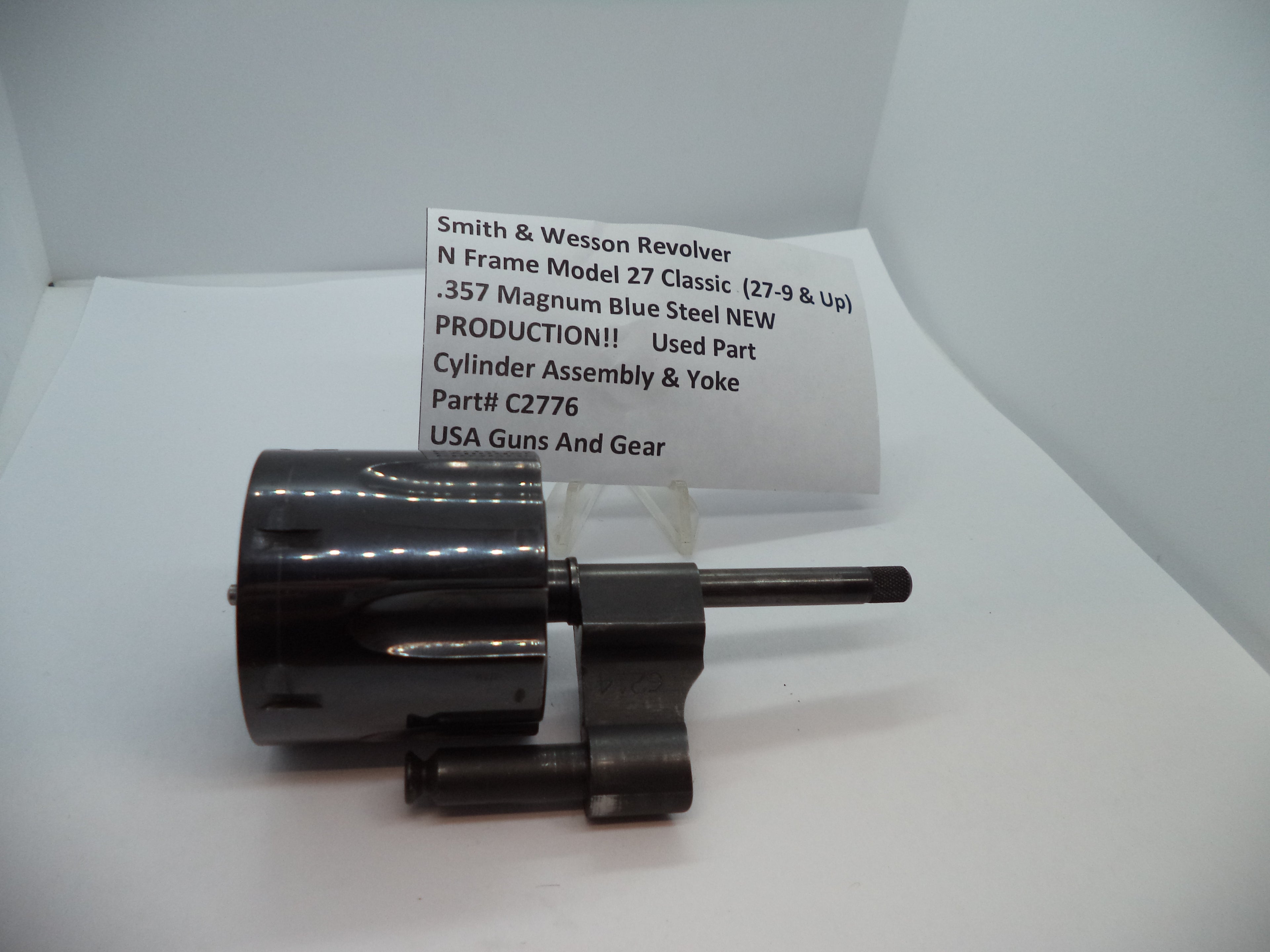 Smith & Wesson Model 27 Classic Cylinder Assembly & Yoke - .357 Magnum Blue Steel (27-9 & Up) - Factory OEM Part C2776