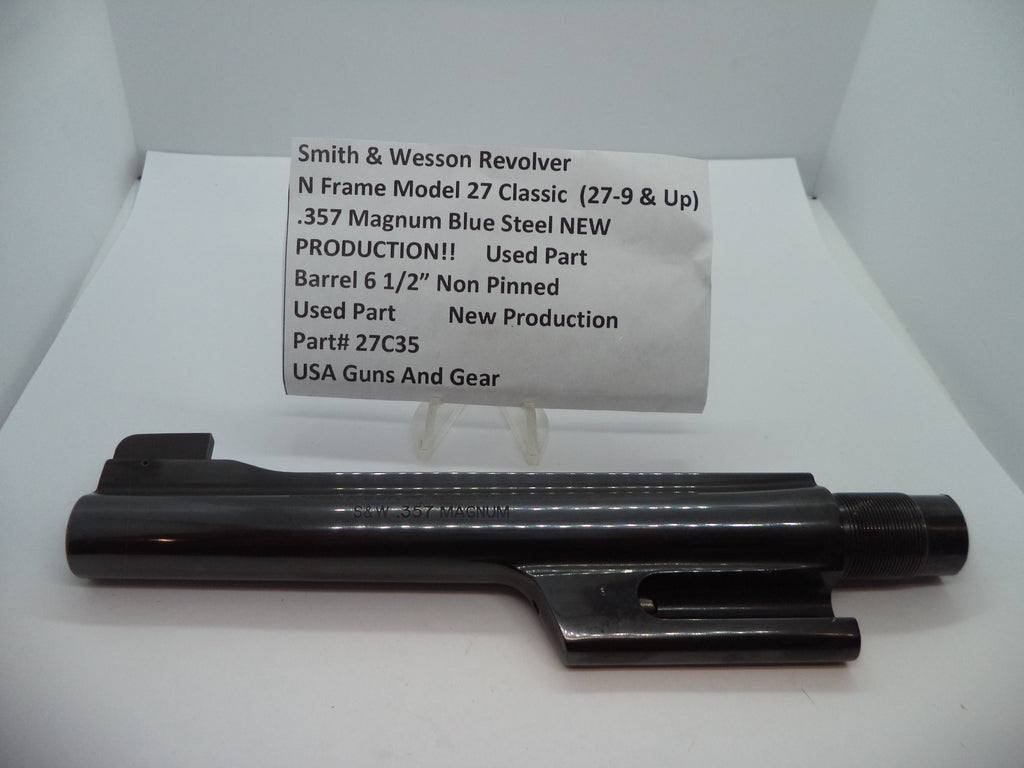 Smith & Wesson Smith & Wesson Model 27 Classic Barrel - 6.5" .357 Magnum Blue Steel (Part# 27C35) Part 27C35