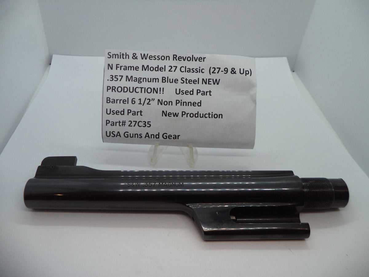 Smith & Wesson Smith & Wesson Model 27 Classic Barrel - 6.5" .357 Magnum Blue Steel (Part# 27C35) Part 27C35
