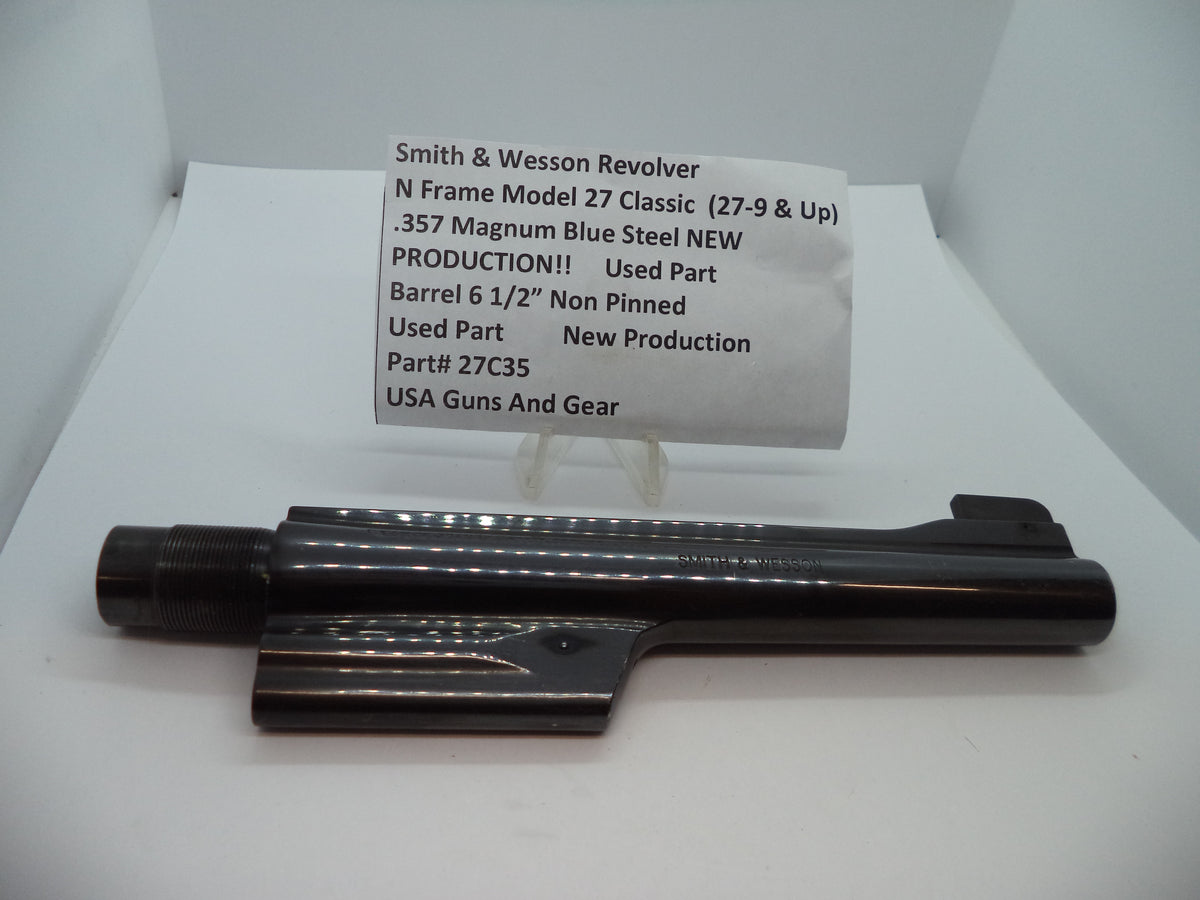 Smith & Wesson Smith & Wesson Model 27 Classic Barrel - 6.5" .357 Magnum Blue Steel (Part# 27C35) Part 27C35