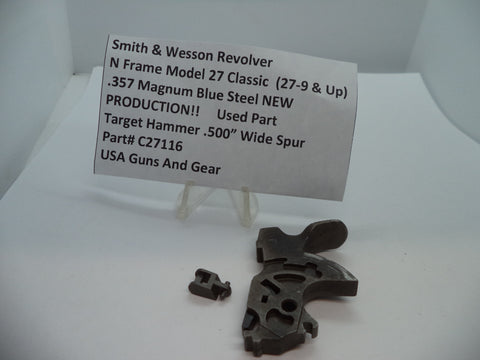 C21176 S&W N Size Model 27 Classic (27-9 & Up) Target Hammer .500" .357 Magnum