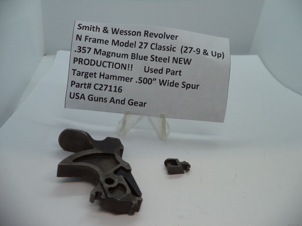C21176 S&W N Size Model 27 Classic (27-9 & Up) Target Hammer .500" .357 Magnum