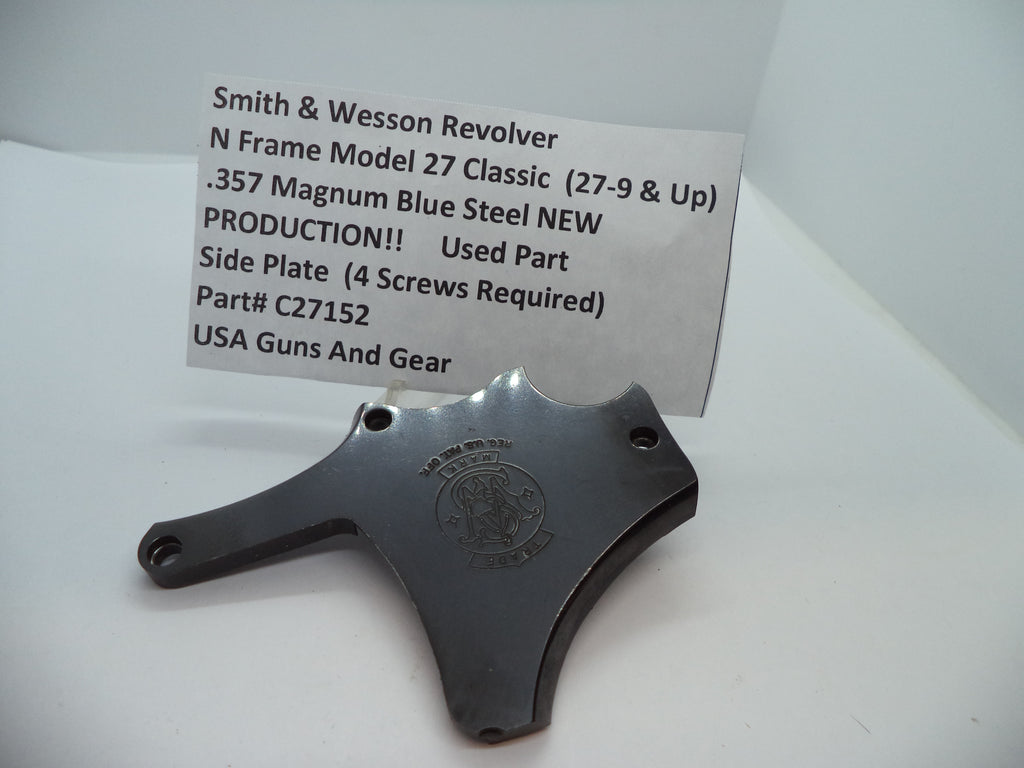 C27152 S&W N Size Model 27 Classic (27-9 & Up) Side Plate .357 Magnum