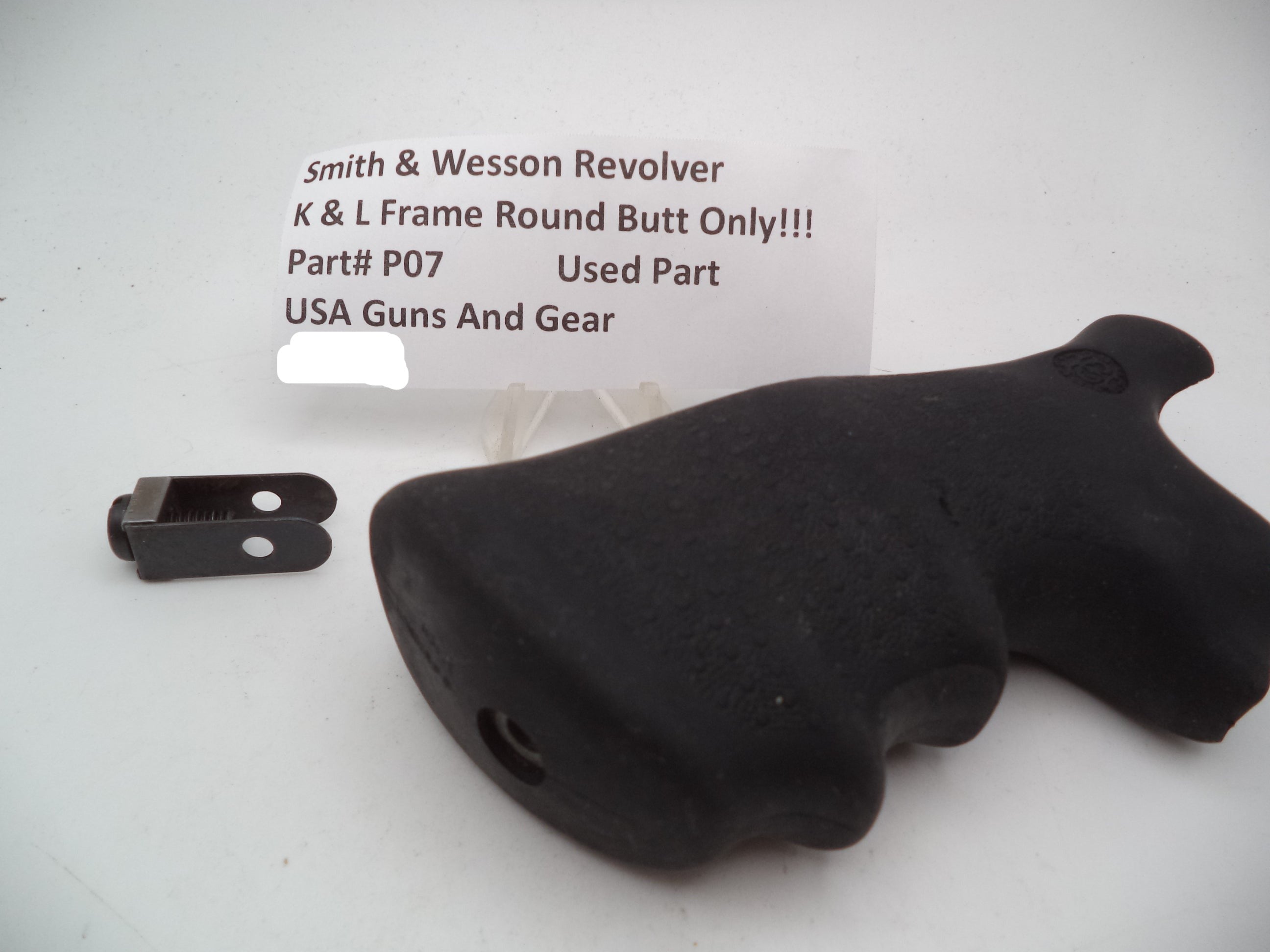 S&W J & L Frame Round Butt Revolver Grip Used Excellent Condition - Part P07