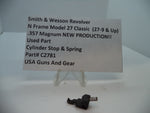 C2781 S&W N Size Model 27 Classic (27-9 & Up) Cylinder Stop & Spring .357 Magnum