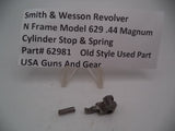 62981 S&W N Frame Model 629 Cylinder Stop and Spring .44 Magnum Used