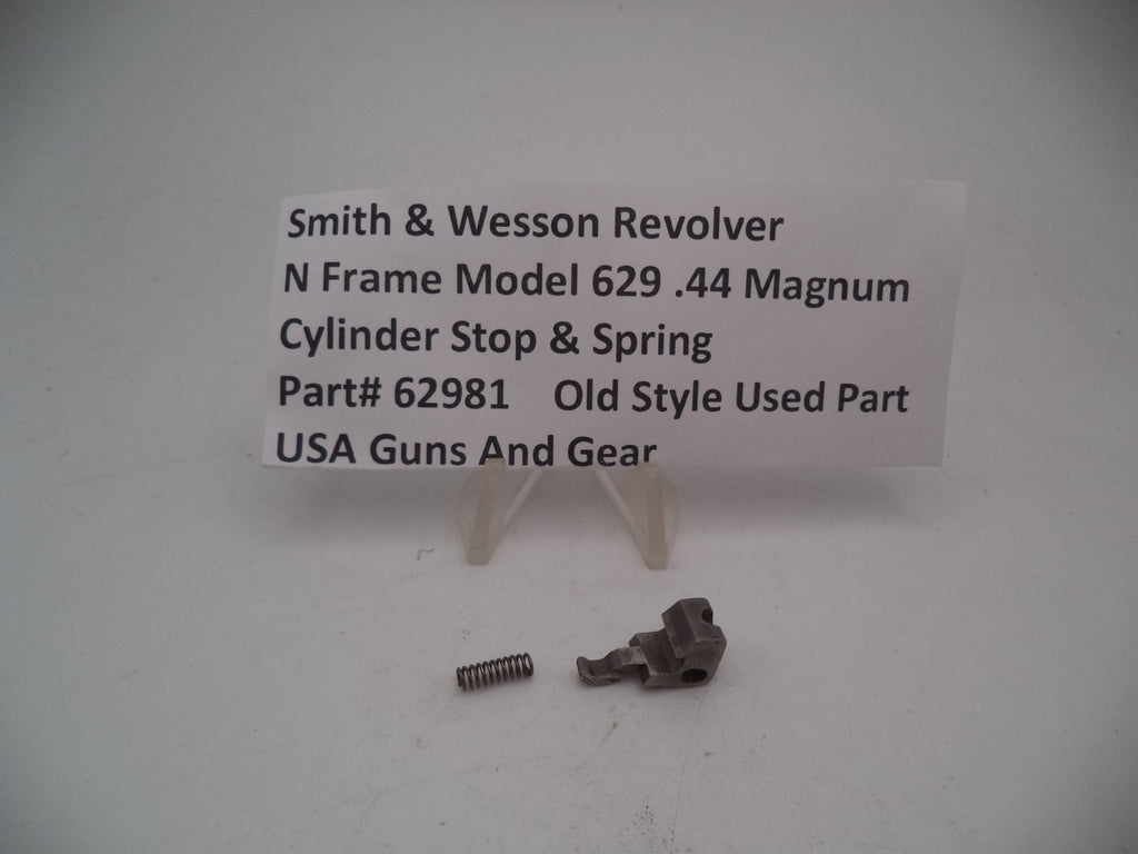 62981 S&W N Frame Model 629 Cylinder Stop and Spring .44 Magnum Used