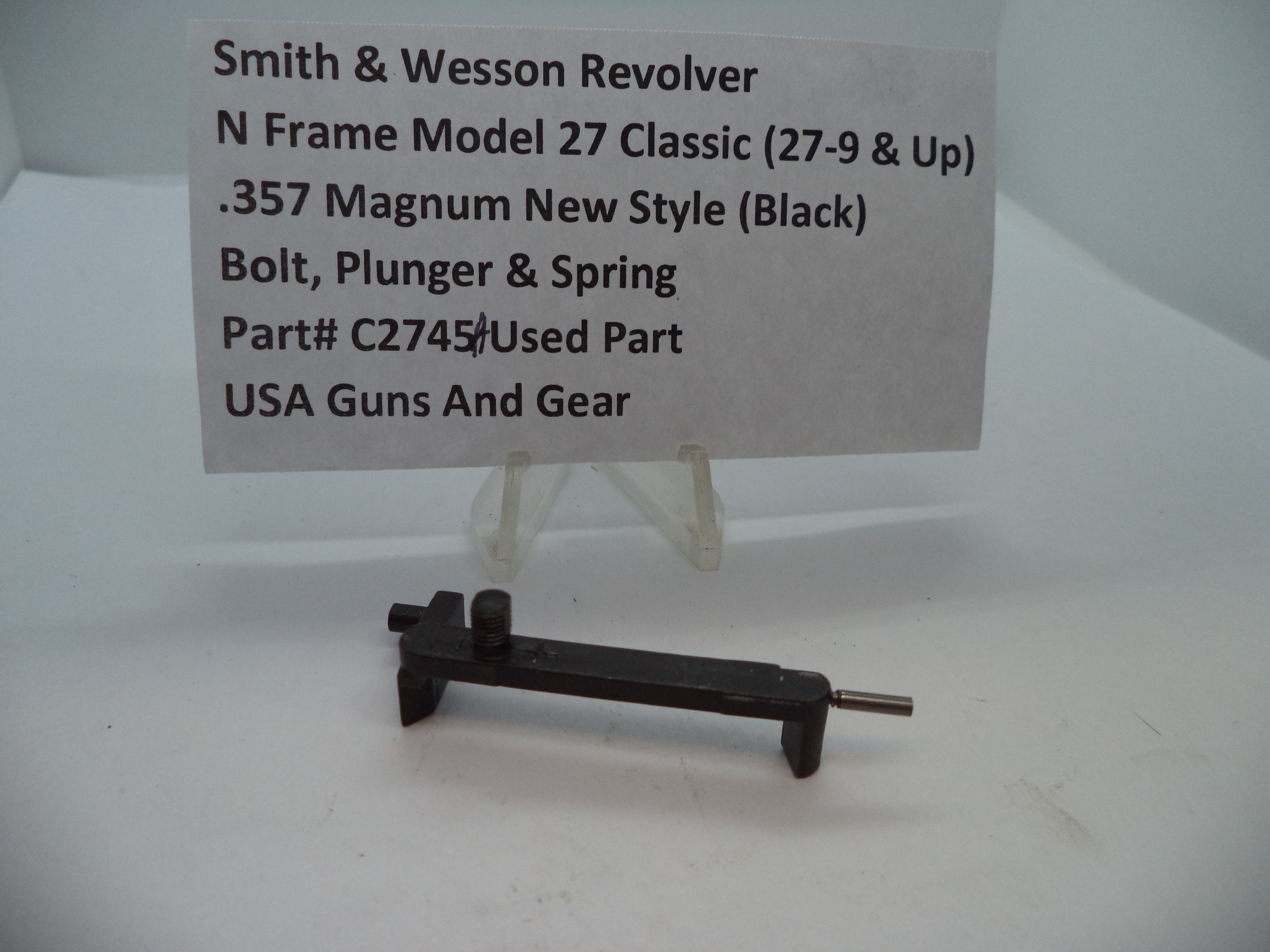 Smith & Wesson Model 27 Classic Bolt Assembly - Factory OEM Part C2745A (.357 Magnum)