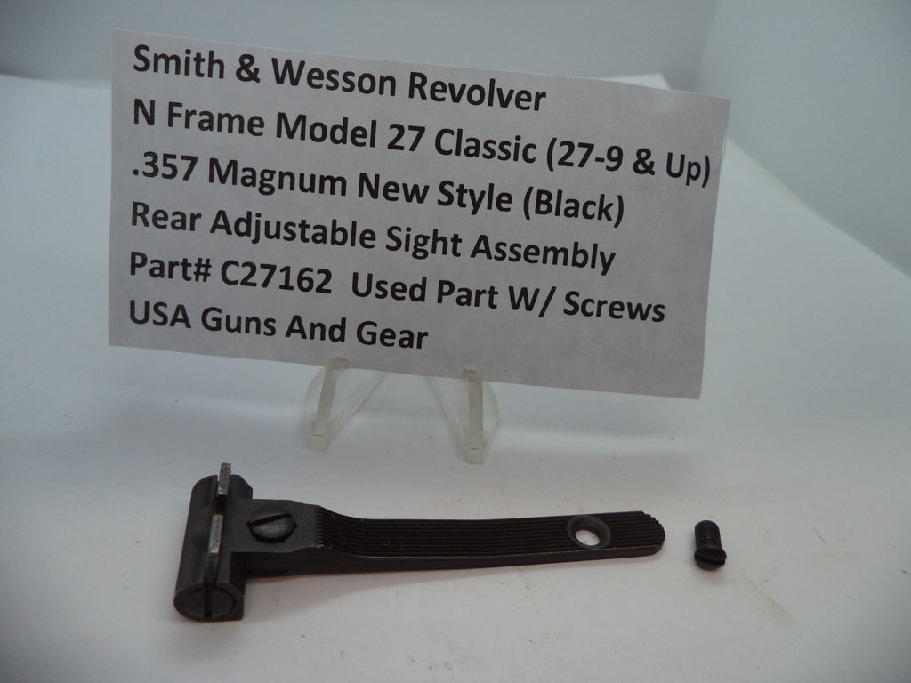 Smith & Wesson N Frame Model 27 Classic Rear Adjustable Sight Assembly - .357 Magnum C27162