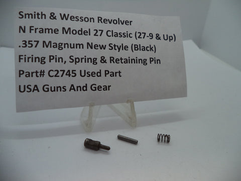 C2745 S&W N Size Model 27 Classic (27-9 & Up) Firing Pin, Spring & Retaining Pin .357 Magnum
