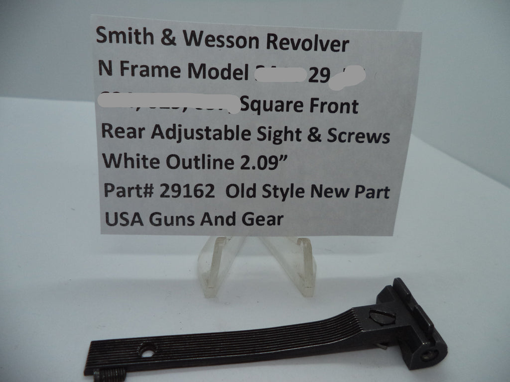 Smith & Wesson N Frame Rear Adjustable Sight with Screws - Blue Steel Model 29-2 29162