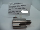 68613 S&W L Size Model 686-6 & Higher Barrel 2 1/2" Non Pinned .357 Magnum Used