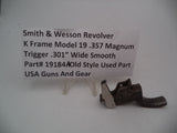 19184A S&W Revolver K Frame Model 19 Trigger .301" Wide Smooth .357 Magnum