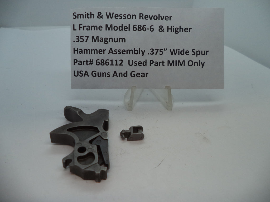 S&W L Size Model 686-6 & Higher Hammer Assembly .375" 357 Magnum 686112