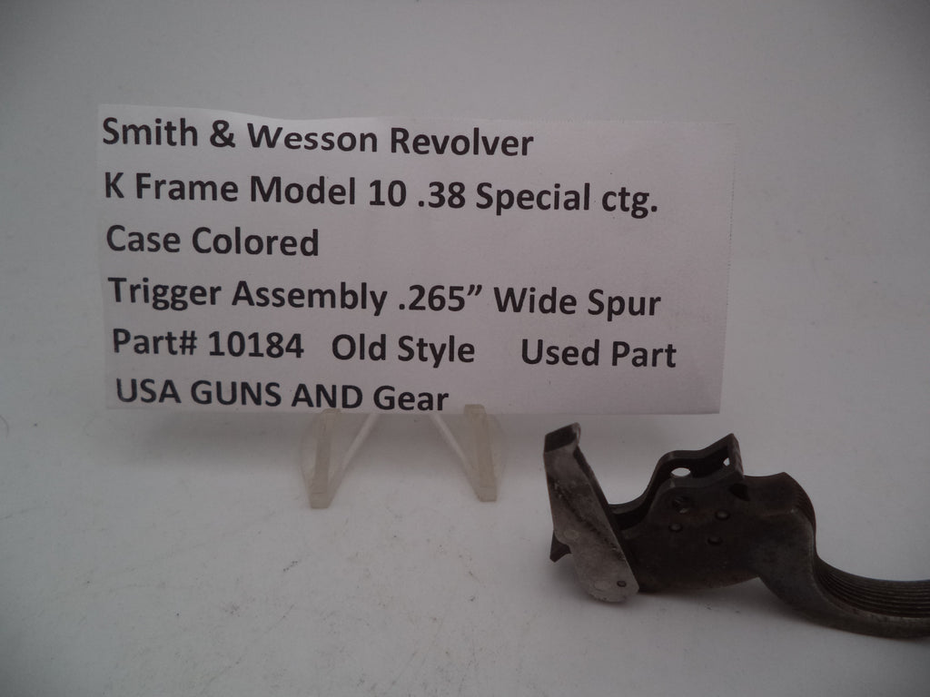 10184 S&W Revolver K Frame Model 10 .265" Wide Trigger. 38 Special