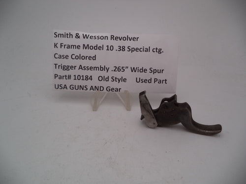 10184 S&W Revolver K Frame Model 10 .265" Wide Trigger. 38 Special