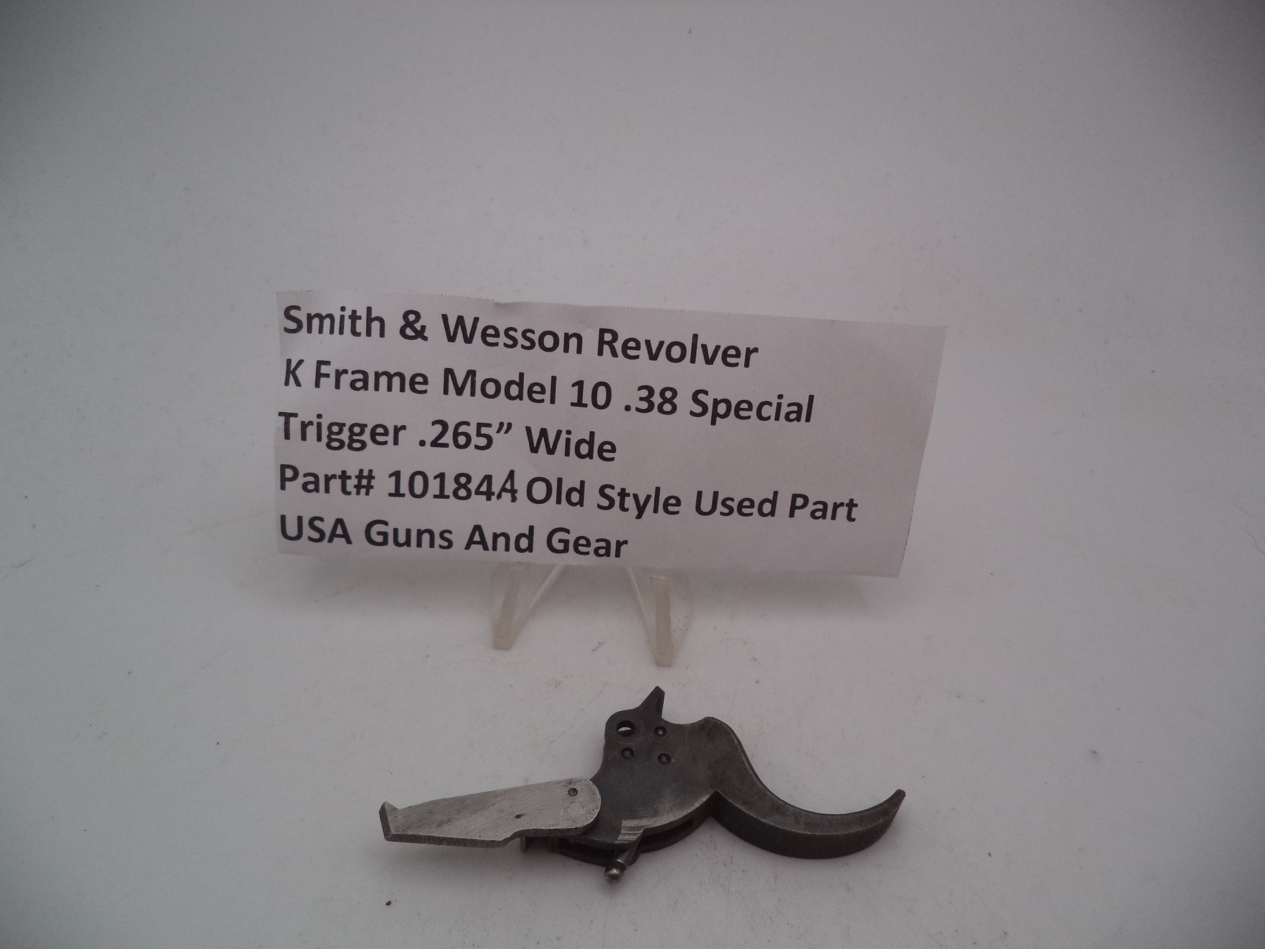 Smith & Wesson Revolver K Frame Model 10 .265" Wide Trigger .38 Special 10184A