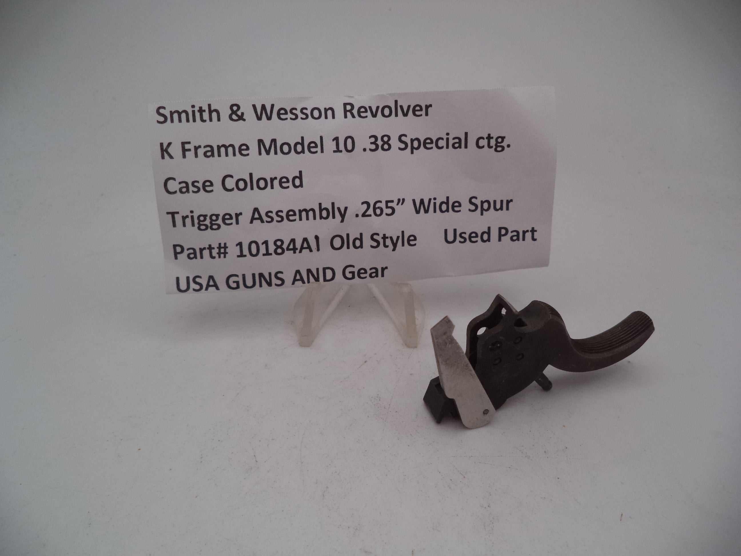 Smith & Wesson Revolver K Frame Model 10 .265" Wide Trigger .38 Special 10184A1