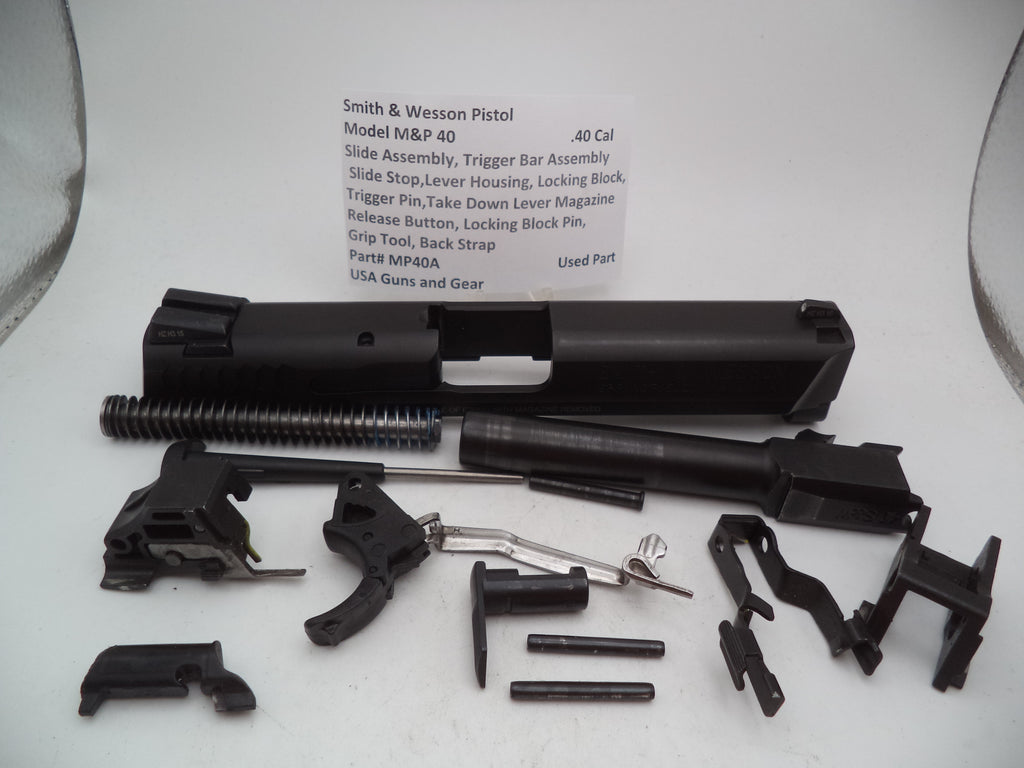 Smith & Wesson Pistol M&P 40 Slide Assembly and Parts Kit .40 Cal MP40A