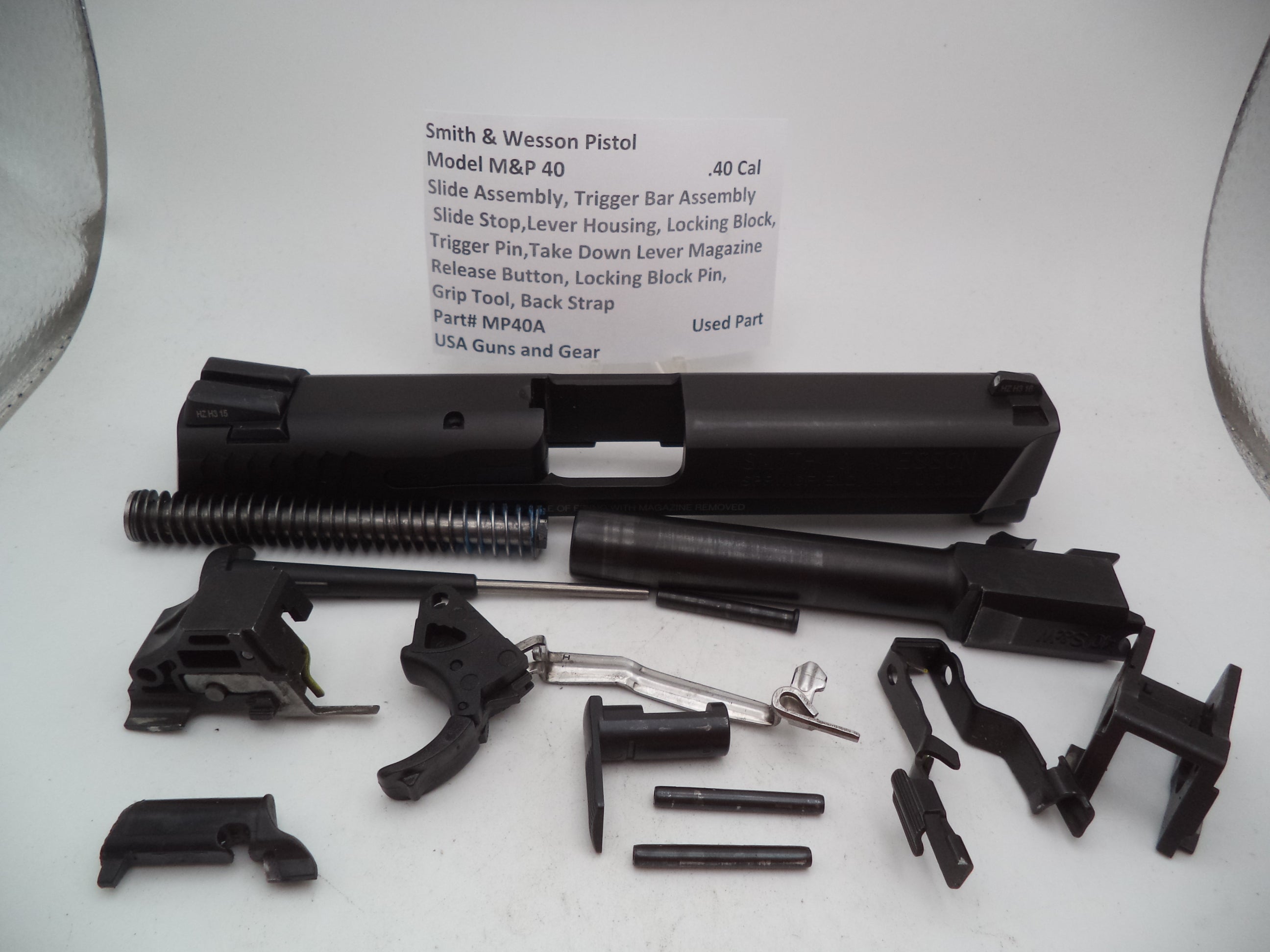 Smith & Wesson Pistol M&P 40 Slide Assembly and Parts Kit .40 Cal MP40A