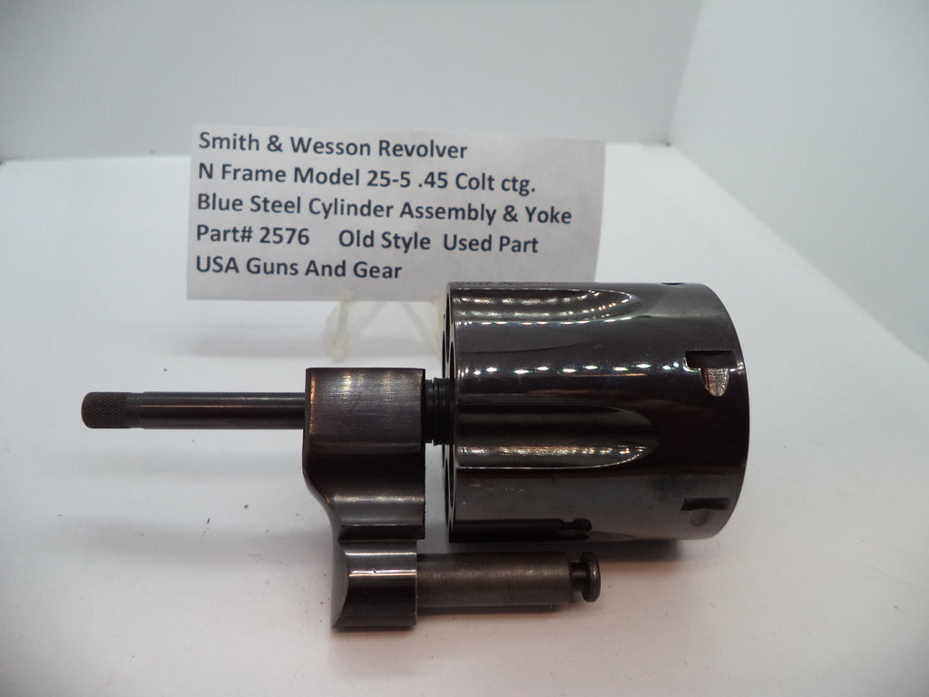 2576 Smith & Wesson N Size Model 25-5 Cylinder Assembly & Yoke .45 Colt