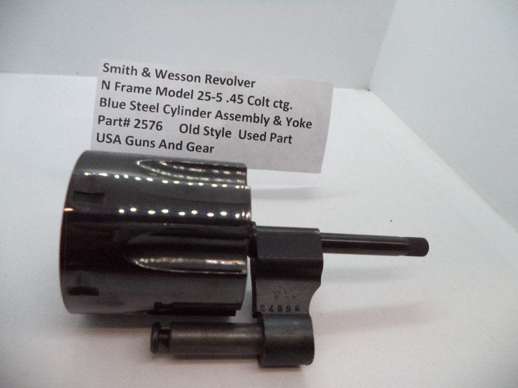 2576 Smith & Wesson N Size Model 25-5 Cylinder Assembly & Yoke .45 Colt