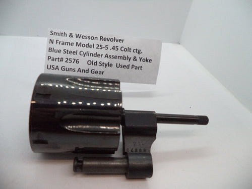 2576 Smith & Wesson N Size Model 25-5 Cylinder Assembly & Yoke .45 Colt