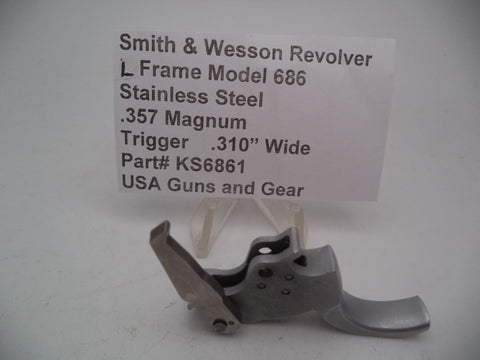 KS6861 S&W Revolver L Frame Model 686 Trigger .310 Wide .357 Magnum