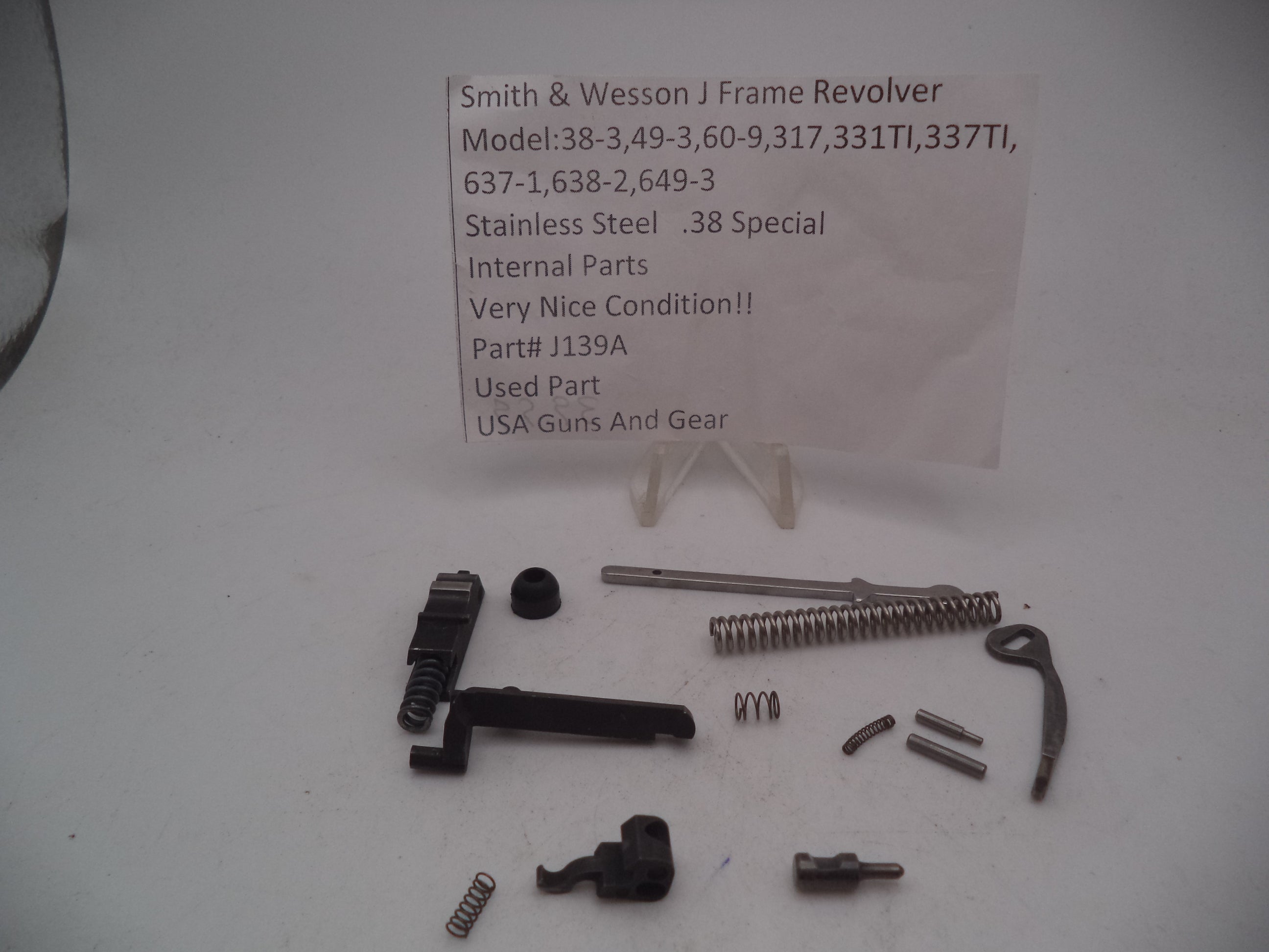 J139A Smith & Wesson J Frame  Multi Model Internal Parts Used .38 Special
