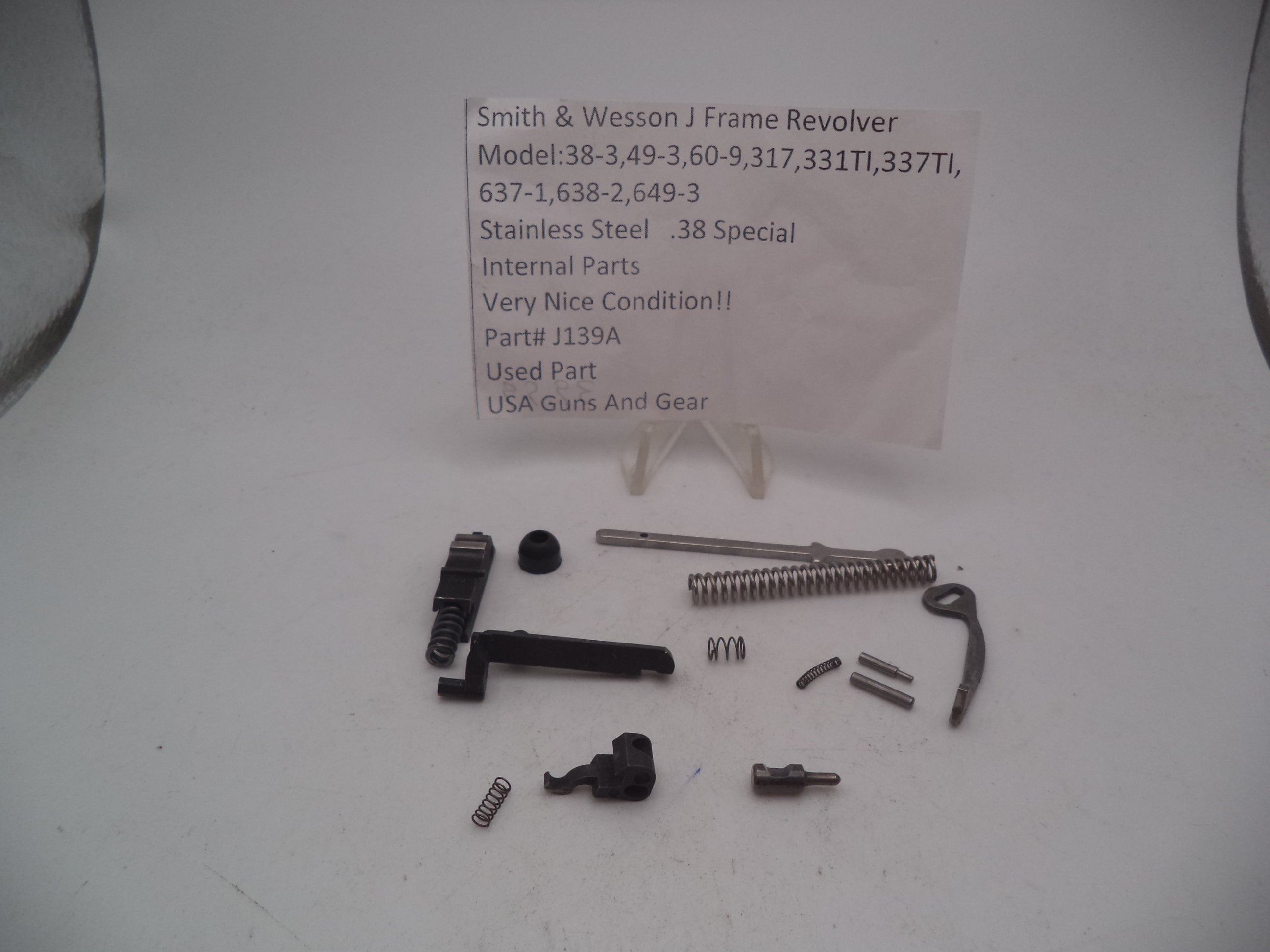 J139A Smith & Wesson J Frame  Multi Model Internal Parts Used .38 Special